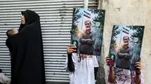 تصاویری از تشییع پیکر شهید مصباح‌الهدی باقری‌کنی داماد رهبر شهید انقلاب