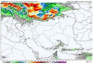  هشدار تداوم و تشدید بارش‌ها در ۸ استان؛ تهران ۵ درجه خنک‌تر می‌شود
