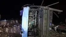 واژگونی اتوبوس مسافربری در زاهدان+جزییات