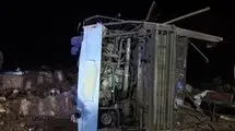 واژگونی اتوبوس مسافربری در زاهدان+جزییات
