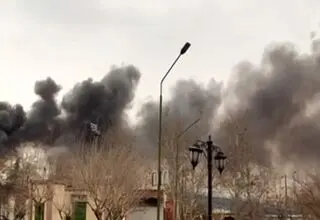 آتش سوزی در محوطه نیروگاه برق آلستوم ستارخان + فیلم