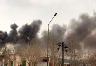 آتش سوزی در محوطه نیروگاه برق آلستوم ستارخان + فیلم
