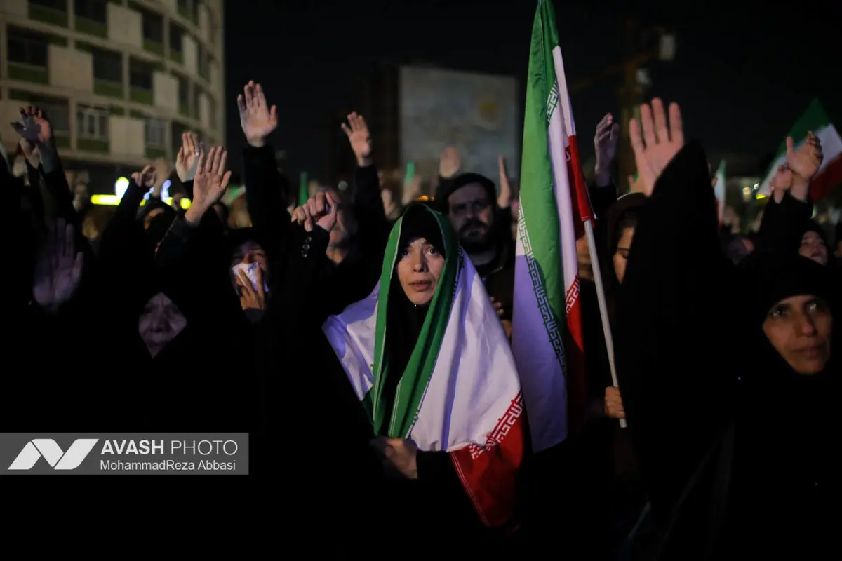 مراسم عزاداری در سوگ رهبر شهید انقلاب - تهران