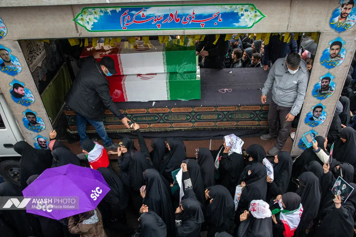 تشییع پیکر شهید اسماعیل خطیب وزیر اطلاعات