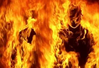 زن جوان توسط شوهرش به آتش کشیده