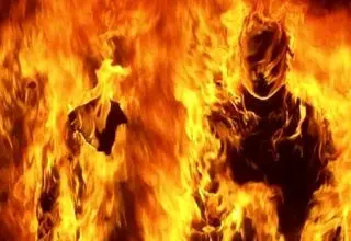 زن جوان توسط شوهرش به آتش کشیده