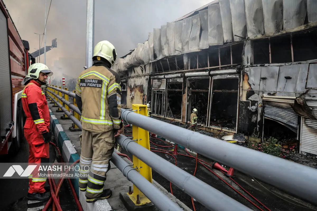 آتش‌سوزی بازار بزرگ جنت‌ - تهران
