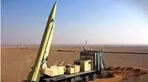 تصویر موشکی که به یاد دختران مدرسه میناب شلیک شد