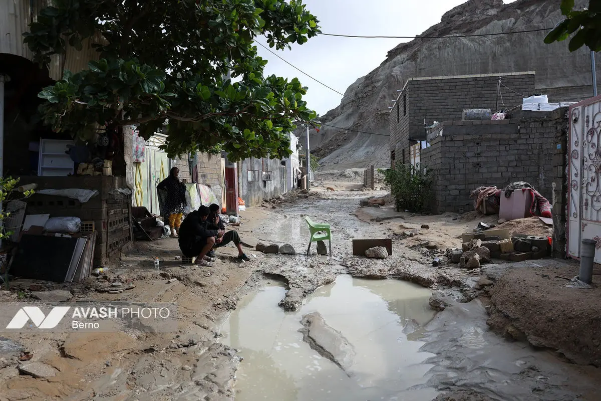جزیره قشم پس از وقوع سیل