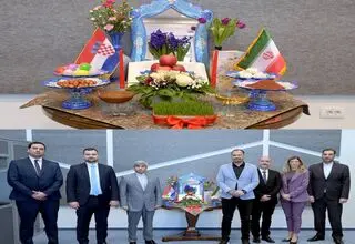سفره هفت سین ایرانى در پارلمان کرواسی