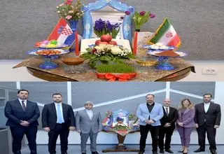 سفره هفت سین ایرانى در پارلمان کرواسی