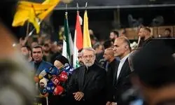 لاریجانی در لبنان پیام حمایت قاطع ایران از حزب‌الله را منتقل کرد