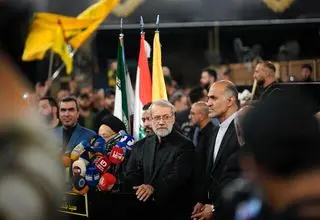 لاریجانی در لبنان پیام حمایت قاطع ایران از حزب‌الله را منتقل کرد