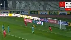 گل اول پرسپولیس مقابل پیکان با ضربه فنی اورونوفو+یدیو