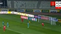 گل اول پرسپولیس مقابل پیکان با ضربه فنی اورونوفو+یدیو