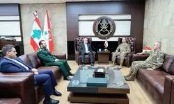 دیدار سفیر ایران با وزیر دفاع و فرمانده ارتش لبنان