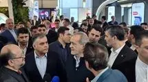 پزشکیان به نمایشگاه بین‌المللی فناوری نانو رفت 