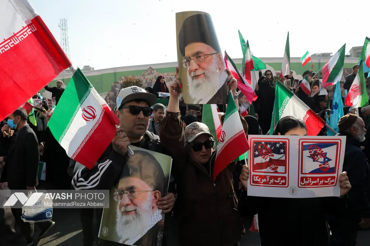 راهپیمایی محکومیت اقدامات تروریستی آمریکا و رژیم صهیونیستی علیه ملت ایران - تهران