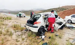برخورد شدید دو خودرو در هراز/ چهار نفر راهی بیمارستان شدند