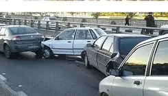 عکس هولناک از تصادف زنجیره ای در اتوبان آزادگان