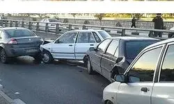 عکس هولناک از تصادف زنجیره ای در اتوبان آزادگان