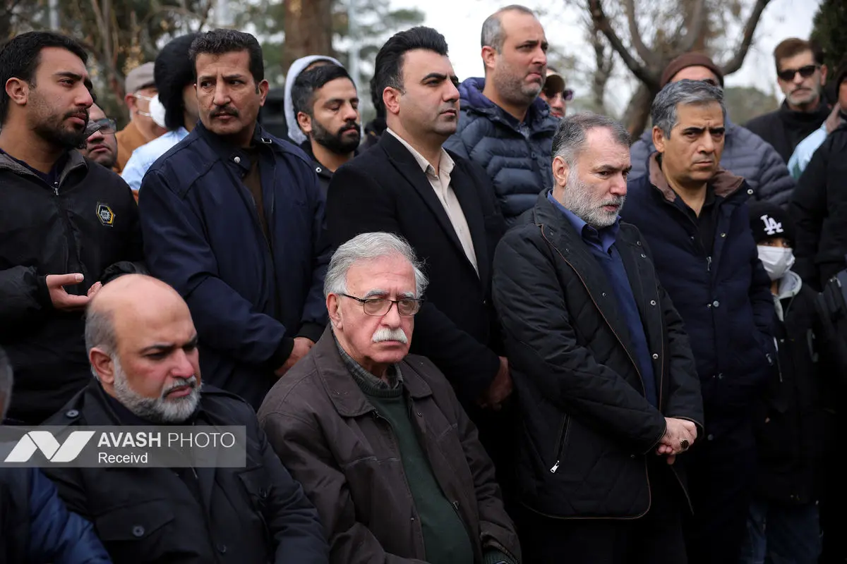 مراسم تشییع پیکر «رضا رویگری»