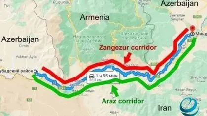بازی علی‌اف به نفع آمریکا در کریدور زنگزور