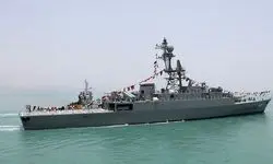 حضور ناوشکن دنا در رژه رزمایش دریایی میلان در هند