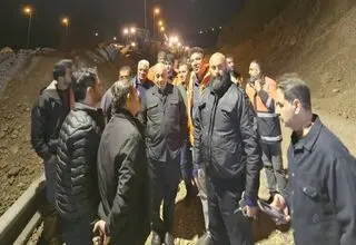 بازگشایی آزادراه پردیس- تهران پس از وقوع حادثه رانشی