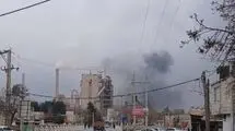 آتش‌سوزی در یک کارخانه سیمان +جزئیات
