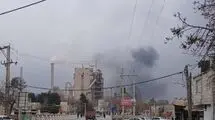 آتش‌سوزی در یک کارخانه سیمان +جزئیات