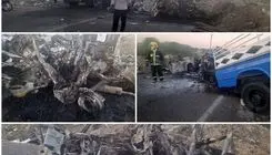 انفجار هولناک در جاده چهار نفر را در جا کشت+ عکس