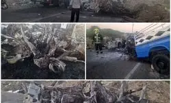 انفجار هولناک در جاده چهار نفر را در جا کشت+ عکس