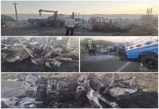 انفجار هولناک در جاده چهار نفر را در جا کشت+ عکس