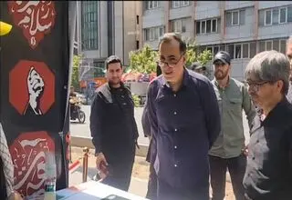 بازدید رئیس بنیاد شهید و امور ایثارگران از مواکب بنیاد