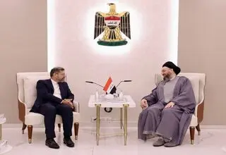 دیدار خطیب‌زاده با حکیم در بغداد