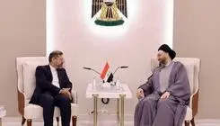 دیدار خطیب‌زاده با حکیم در بغداد
