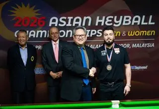 مدال برنز نماینده ایران در قهرمانی آسیا اسنوکر  
