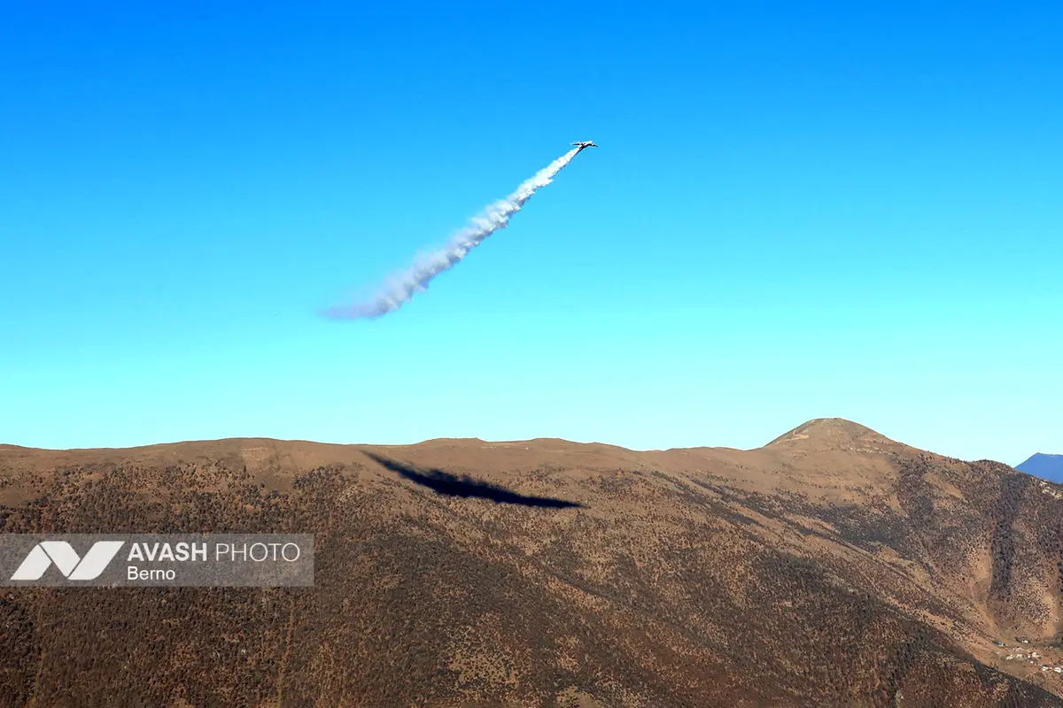 عملیات مهار آتش‌سوزی مناطق کوهستانی روستاهای دلیر و الیت