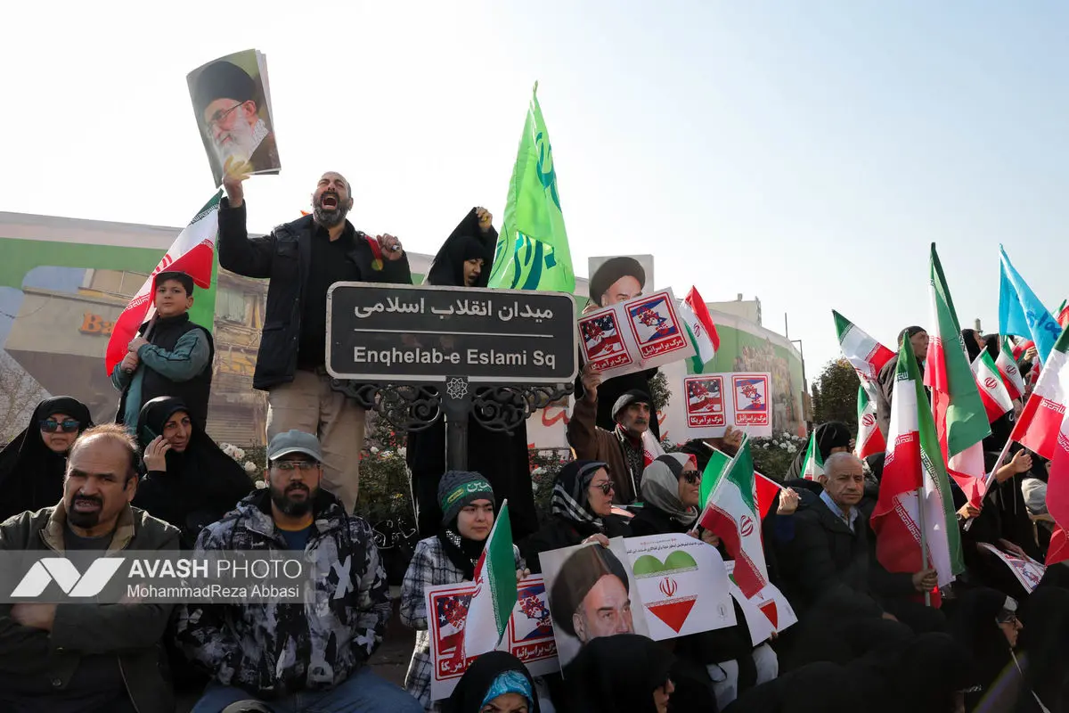 راهپیمایی محکومیت اقدامات تروریستی آمریکا و رژیم صهیونیستی علیه ملت ایران - تهران