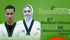 ولی‌زاده و دهقانی نمایندگان ایران در روز پنجم مسابقات
