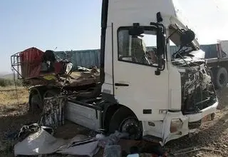 مرگ دردناک 6 زن و مرد در صحنه تصادف اتوبان زنجان 