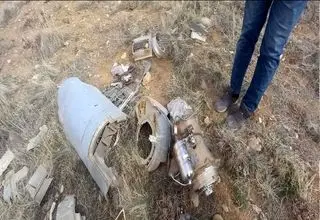 پهپاد رژیم صهیونیستی منهدم شد + عکس 