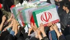 تشییع پیکر یک پاسدار در شیرنگ