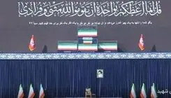 پیکرهای مطهر رهبر شهید انقلاب و خانواده ایشان در جایگاه قرار گرفت + عکس 