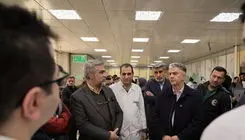 عیادت از مجروحان حوادث اخیر در بیمارستان