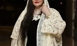 نعیمه نظام‌دوست با لباس دانتل مجلسی/ عکس