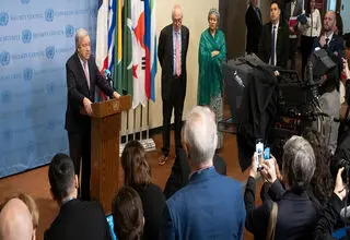 گوترش: سازمان ملل آماده حمایت از کاهش تنش میان هند و پاکستان است