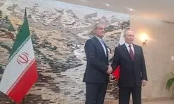 دیدار روسای جمهور ایران و روسیه در حاشیه اجلاس شانگهای