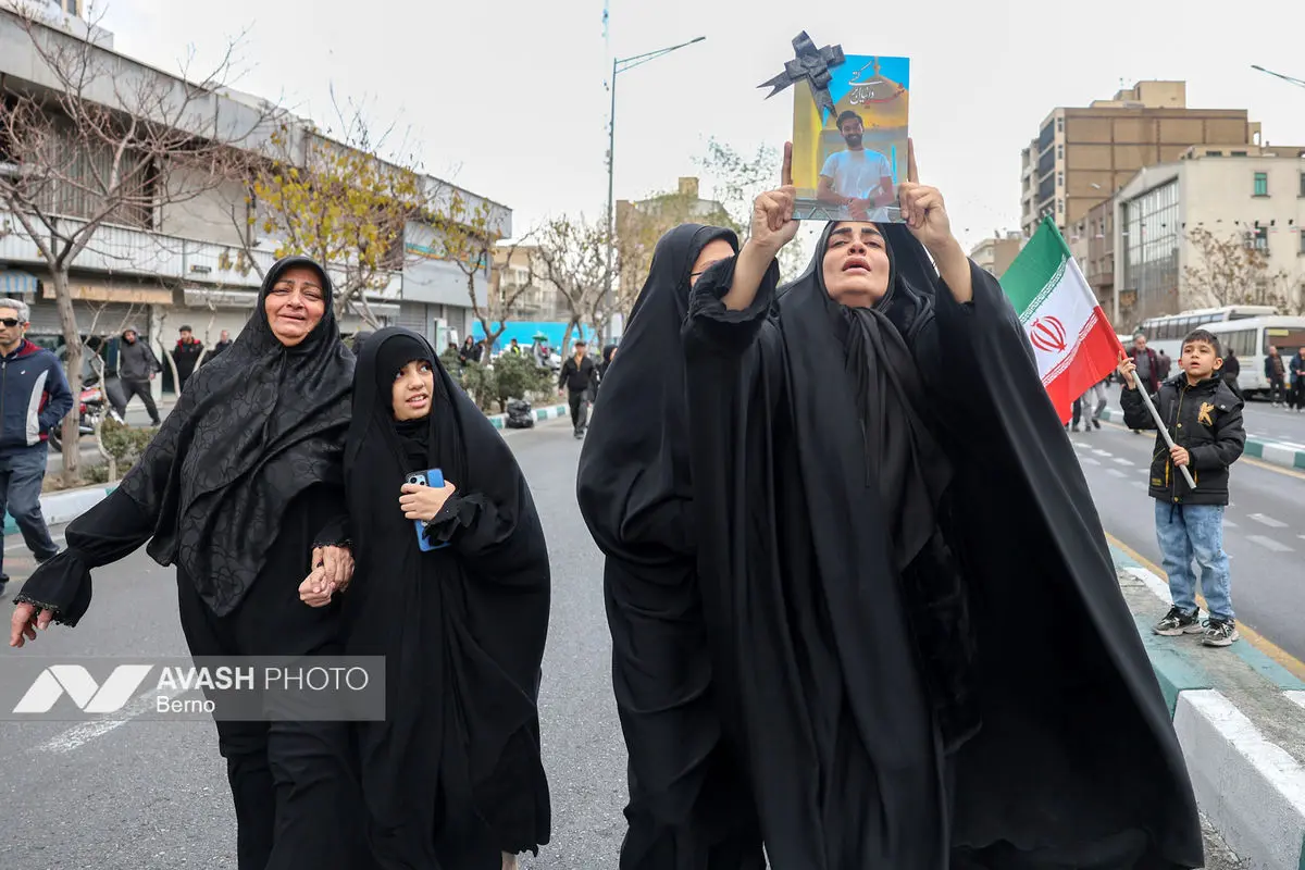 مراسم تشییع پیکر شهدای جنایات اخیر صهیونی - آمریکایی _۲